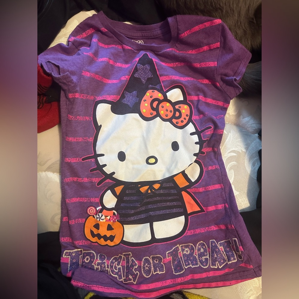 Purple Hello Kitty Halloween Costume T-Shirt